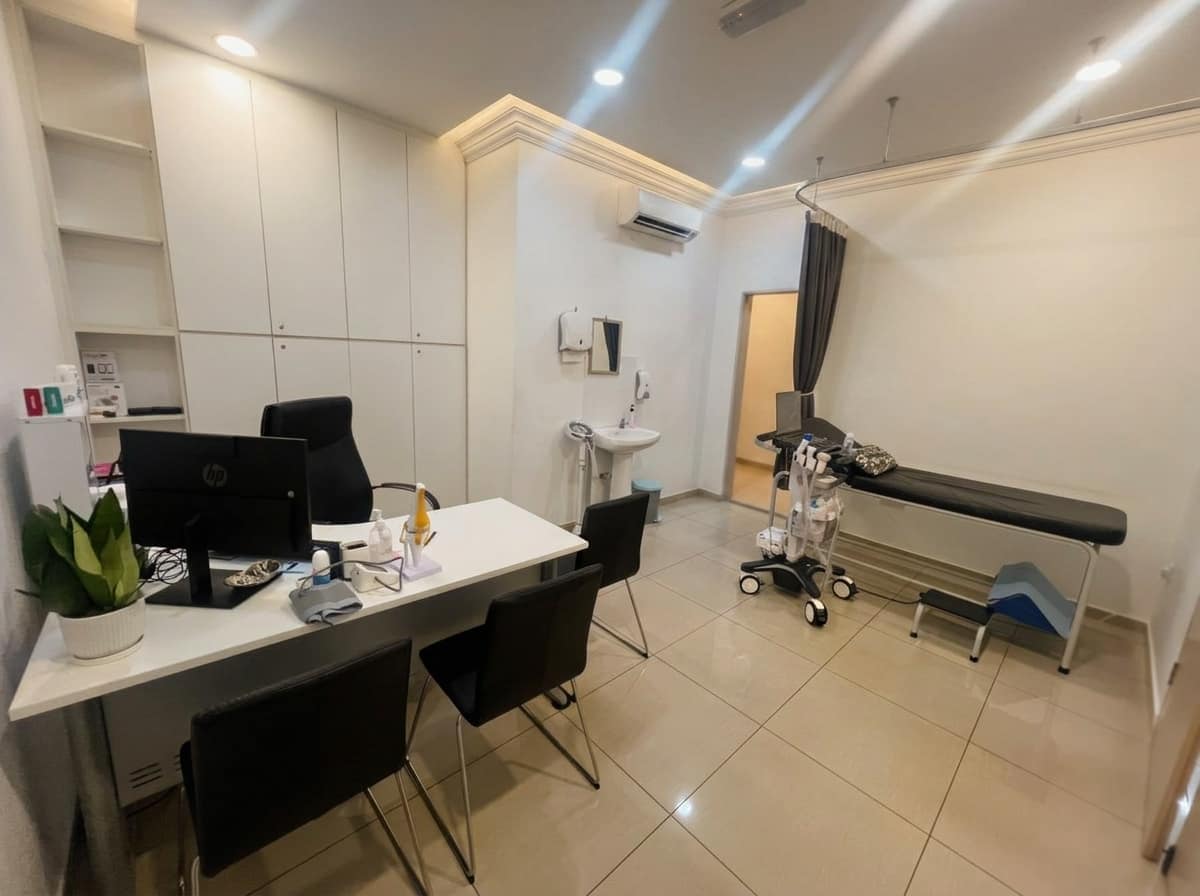 Bilik konsultasi dan pemeriksaan di Klinik Nurani Sungai Buloh